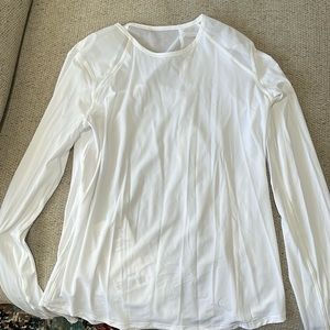 Lululemon sculpt long sleeve top white size 8